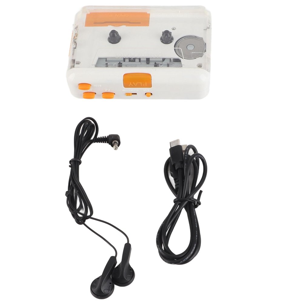 Torvex USB Cassette Converter, Portable MP3 Tape Player, Plug and Play Music Player, Compatible with PC, Earphone Included, Audio Tape to MP3 Converter