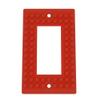Building Brick Light Switch Cover Plate - Compatible with Standard Construction Blocks - Single Decora (Red) view 1