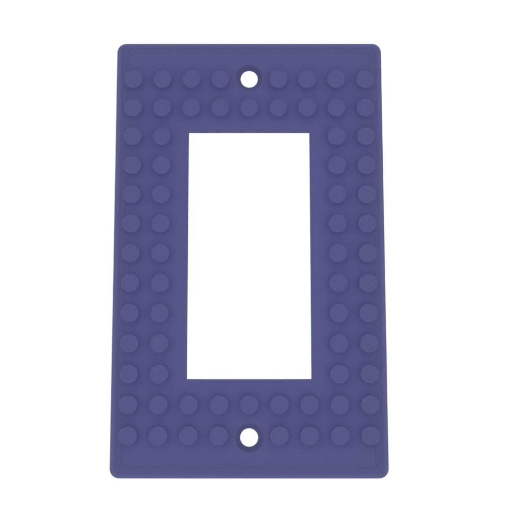 Building Brick Light Switch Cover Plate - Compatible with Standard Construction Blocks - Single Decora (Nebulae (Green Shimmer))