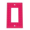 Building Brick Light Switch Cover Plate - Compatible with Standard Construction Blocks - Single Decora (Hot Pink) view 1