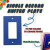 Building Brick Light Switch Cover Plate - Compatible with Standard Construction Blocks - Single Decora (Onyx Black Sparkle) view 2