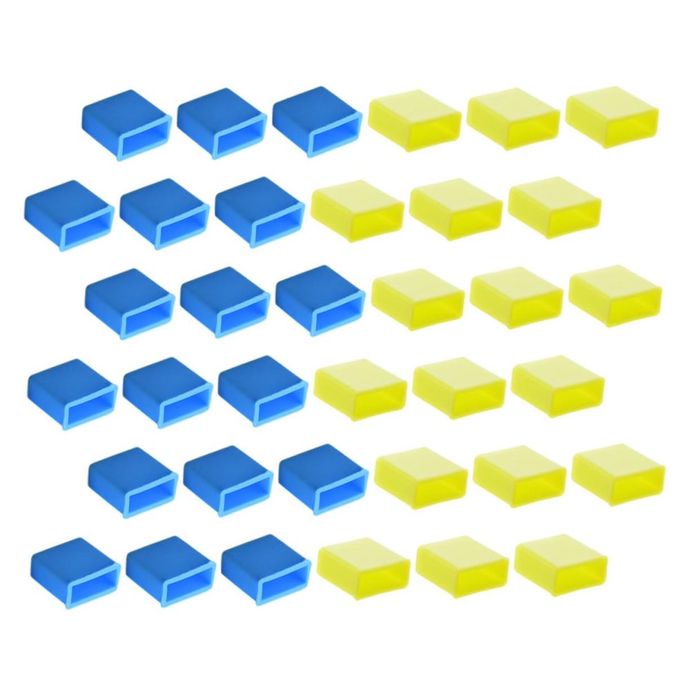 POPETPOP 40pcs USB Covers Dustproof Plug for Charging Port Silicone USB Male Port Covers Protective Caps for Travel Office Home Dustproof Water