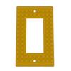 Building Brick Light Switch Cover Plate - Compatible with Standard Construction Blocks - Single Decora (Gold) view 1