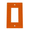 Building Brick Light Switch Cover Plate - Compatible with Standard Construction Blocks - Single Decora (Orange) view 1