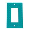 Building Brick Light Switch Cover Plate - Compatible with Standard Construction Blocks - Single Decora (Turuoise) view 1