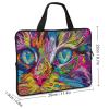A Psychedelic Cat Laptop Sleeve Case Laptop Sleeve Bag with Handle Ultra-Thin Computer Bag Cover 10inch view 2