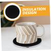ABOOFAN 15w USB Mug Warmer Mat with Temperature Settings Desktop Heating Coaster for Coffee Tea and Beverages Compact Design for Home Office and Travel view 4