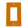 Building Brick Light Switch Cover Plate - Compatible with Standard Construction Blocks - Single Decora (Pumpkin Orange) view 1
