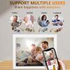 15 Inch WiFi Digital Picture Frame, WiFi Smart Photo Frame with Touchscreen, 32GB Storage Space, Auto Rotate, Wall Mounted Photo Frame for Sharing Photo Video Via App (US Plug) view 2