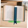 Adjustable Reading Bracket 2PCS Multi-Purpose Book Support Shelf Angle Adjustable Book Stand for Home Study and Reading Sturdy Design for Textbooks and Cookbooks (Green) view 2