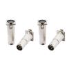 4Pcs Audio Mic Microphone Adapter Cable Connector Plug, XLR 3-Pin Female to Male view 1
