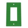 Building Brick Light Switch Cover Plate - Compatible with Standard Construction Blocks - Single Decora (Mistletoe Green) view 1