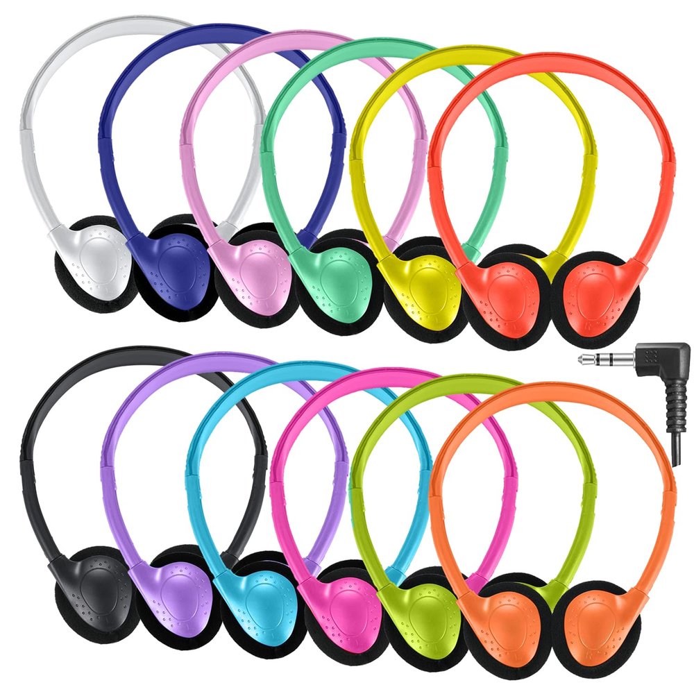 Waneni Kids Headphones Bulk 50 Pack for School Classroom Students Children Toddler Boys Girls Teen Adults