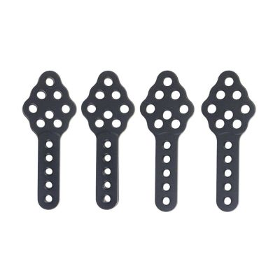 4pcs Replacement Angle & Height Metal Shock Absorber Mounts for 1/10 RC Crawler Car, Black Accessory