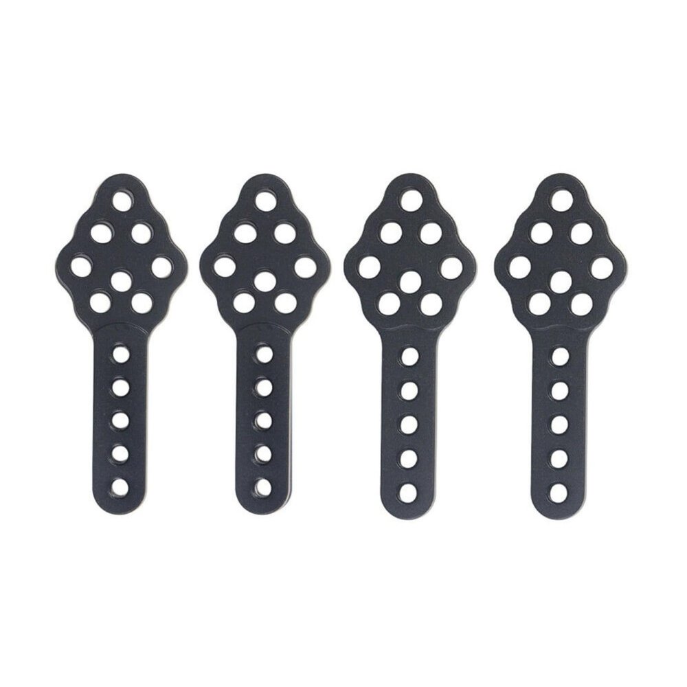 4pcs Replacement Angle & Height Metal Shock Absorber Mounts for 1/10 RC Crawler Car, Black Accessory