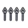 4pcs Replacement Angle & Height Metal Shock Absorber Mounts for 1/10 RC Crawler Car, Black Accessory view 1