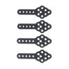 4pcs Replacement Angle & Height Metal Shock Absorber Mounts for 1/10 RC Crawler Car, Black Accessory view 2
