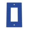 Building Brick Light Switch Cover Plate - Compatible with Standard Construction Blocks - Single Decora (Blue) view 1