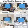 32-75 inch TV Ceiling Mount with Up/Down Angle Adjustment 15 for Flat Monitors on Straight Ceilings, 3 Screen/4 Screen TV Ceiling Bracket, Max VESA 400x400mm,3screen view 2