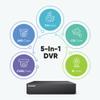 SANNCE 8-Channel 1080P Wired Home Surveillance Security Camera System DVR Recorder with 1TB Hard Disk Drive, Human Detection, Standalone DVR Video Recorder CCTV Support 5-in-1 CVBS/AHD/TVI/CVI/IP view 4
