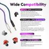 2M IEM Cable in Ear Monitor Cable KBEAR ST24 Plus with 3.5mm Silver-Plated Plug for KZ ZS10PRO/Castor/EDX PRO/ZSN PRO X/ZAR/AS24/ES4/ZAS/AS16,CCA CRA/C10/C12 (3.5MM, Silver, QDC) view 3