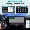 2G+64G Single Din Android Car Stereo 10.4 inch Rotatable Vertical Touch Screen Radio with Wireless Carplay & Android Auto/EQ Audio/Bluetooth/SWC/FM RDS view 3