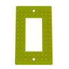 Building Brick Light Switch Cover Plate - Compatible with Standard Construction Blocks - Single Decora (Bright Green) view 1