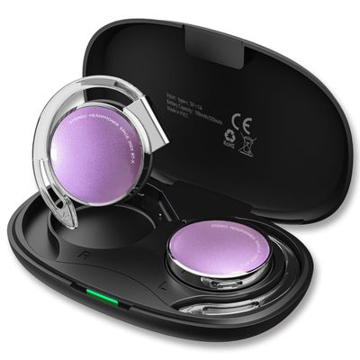 Micool On Ear Headphones Bluetooth V5.3, Clip on Earbuds Wireless, Open Ear Headphones with Earhooks, Sports Headset Bluetooth with 4 Microphones, Noise Cancelling/Long Using Time