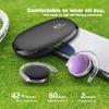 Micool On Ear Headphones Bluetooth V5.3, Clip on Earbuds Wireless, Open Ear Headphones with Earhooks, Sports Headset Bluetooth with 4 Microphones, Noise Cancelling/Long Using Time view 2