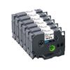 12mm Tze231 Compatible Label Tape for 231 131 631 831 931 334 335 Includes 6/12PK for PTH110 Label Maker(6PK Black on White) view 1
