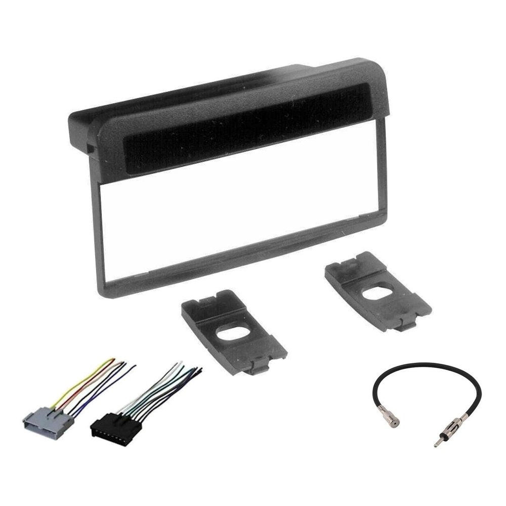 BLINGEDITION Stereo Cd Player Dash Install Mounting Trim Kit + Harness for Ford for Focus 2000-2004,for for Cougar 1999-2000