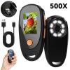 Mini Portable Digital Microscope, Handheld Microscope with LED Lights, 500X Magnification view 4