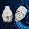 BNC UHF RF Coaxial Coax Adapter, BNC Female to UHF Male Connector Adapter, 2Pcs view 3