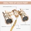 NUOBESTY 3X25 Binoculars Night Vision Telescope Low-Light Compact Portable Binoculars for Bird Watching Hiking Camping and Stargazing view 3
