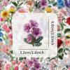 50PCS Transparent Floral Stickers for Water Bottle Scrapbook Journal Laptop Phone Bicycle Guitar Computer Refrigerator Skateboard Luggage,Romantic Flower Waterproof Sticker for Adults Girls Kids view 2