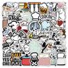 50PCS Chef Stickers for Kitchenware Water Bottles Luggage Laptops Guitar Scrapbook Skateboard Computer Mobile Phone,Funny Cookware Waterproof Decals for Culinary Enthusiasts Teens Adults Girls view 1