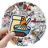 50PCS Chef Stickers for Kitchenware Water Bottles Luggage Laptops Guitar Scrapbook Skateboard Computer Mobile Phone,Funny Cookware Waterproof Decals for Culinary Enthusiasts Teens Adults Girls view 3