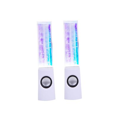 IWOWHERO Fountain Speaker Led Lights Water Dancing Music Speakers Jack for Pc Smartphone Laptop