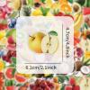 50PCS Fruits Transparent Stickers for Water Bottles Phone Skateboard Laptop Computer Notebook Helmet Scrapbook Refrigerator Luggage Cup,Cute Fruit Waterproof Decals for Teens Adults Girls view 2