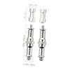 DIYEAH 2Sets Cold Shoe Adapter Quick Release Screw Nut for Tripod Flash Light Stand to Screw Adapter Durable Easy Hand Tightening Total view 2
