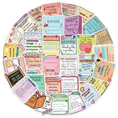 100PCS Mental Health Awareness Motivational Stickers,Inspirational Affirmation Waterproof Aesthetic Decals Decoration Laptop Water Bottle Motorcycle Skateboard Journal Phone for Adults Teens Students