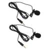 BESPORTBLE 2Pcs Clip-On Mini Microphone Black Lavalier Mic for Smartphone and Laptop Noise-Cancelling Hand Free Microphone for Live Streaming and Recording view 1