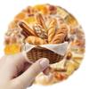 50PCS Cute Bread Stickers for Teens Kids Adults,Delicious Cartoon Food Aesthetic Waterproof Decals for Scrapbook Water Bottle Laptop Computer Journal Phone Skateboard Luggage Notebook Refrigerator view 3