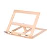 OSALADI Foldable Reading Stand Portable Wooden Book Holder for Tablets Books Adjustable Height Angle for Reading Cooking and Study view 1