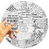 50PCS Black and White Inspirational English Phrase Stickers for Water Bottles Helmet Laptops Phone Cases Guitar Skateboards Bikes,Cool Motivational Quote Waterproof Decals for Teens Girls view 2