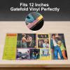 Gatefold Outer Vinyl Sleeves, 12 Inch LP Record Sleeves for 3 Mil Thick Clear Plastic Foldable Album Cover Protector, 15pcs view 3