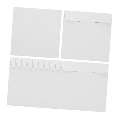 Amosfun 50pcs CD Paper Envelopes DVD Sleeves for Organizing and Storing Discs Versatile Paper Storage Holders Protect Your Media from Stains and Damage Reusable CD DVD Cases