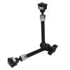11 Inch Articulating Magic Arm, Camera Mount with 1/4 Screw and Locating Pins, Supports Horizontal 180 Adjustment and 360 Rotation, Magic Arm Clamp Mount for Camera view 1