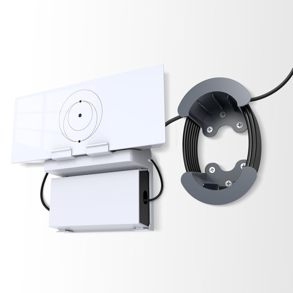 UBeesize Starlink Mount, Standard Gen 3 Router Wall Mount with Cable Caddy, All in One Wall Holder for Starlink Standard V3 Mesh Router and Power Supply