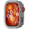 2 Pack Bling Cases for Huawei Watch Fit 4 Cover Hard PC Crystal Diamonds Rhinestone Protective Bumper Shell Smartwatch, without Screen Protector (Clear/Clear) view 4